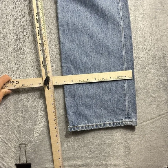 Levi's 501 Jeans Mens 38x30 Blue Straight Leg Button Fly Light Wash Denim NWT